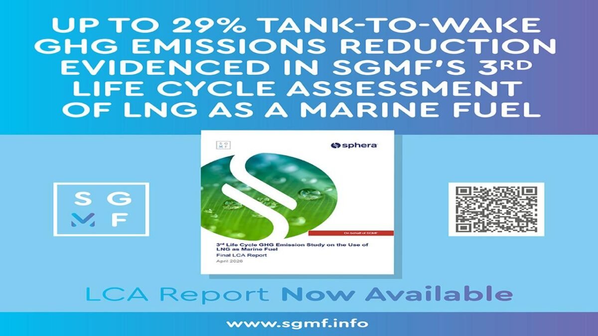 Graphic illustrating the Life Cycle Assessment (LCA) for LNG as a marine fuel.