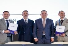 NCLH and Transport Malta officials sign a shore power agreement in Malta.