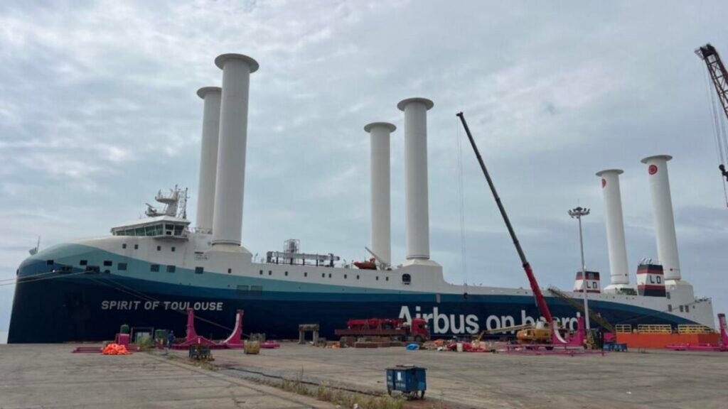 Norsepower Fits Six Rotor Sails on Dual-Fuel Methanol RoRo