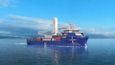 A Marco Polo Marine Commissioning Service Operation Vessel at sea representing the new offshore joint venture.