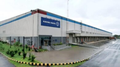 Employees work inside the new Kuehne+Nagel tech center in Chennai, India.
