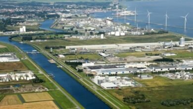 Conceptual rendering of the Perpetual Next biomethanol plant in Delfzijl, Netherlands.