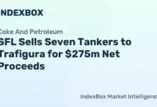 A large oil tanker sails across the ocean, representing the vessels in the deal.