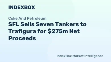 A large oil tanker sails across the ocean, representing the vessels in the deal.